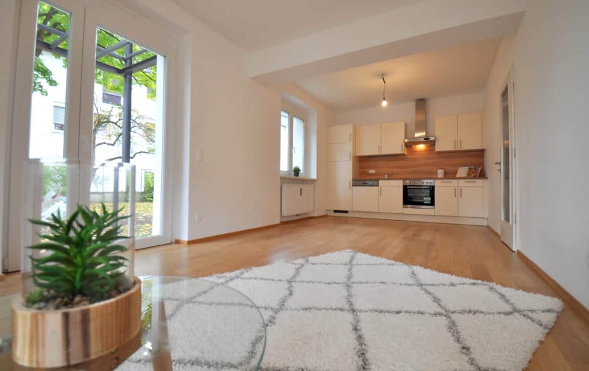 Moser Immobilien VERMIETET! 86m² Mietwohnung mit eigenem Garten zu